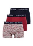 U.S POLO 80454 ERKEK UZUN PAÇALI 3 lü Boxer