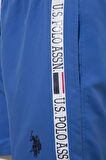 U.S. Polo Assn. Erkek Saks Mavi Orta Boy Deniz Şortu