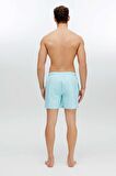 . Erkek Mint Orta Boy Deniz Şortu