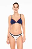 U.S. POLO ASSN. - Kadın Beyaz - Kırmızı - Lacivert 3 lü Slip
