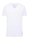 . - Erkek Battal Beyaz 2 li V Yaka T-Shirt