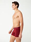 . - Erkek Modal Bordo Uzun Paçalı Tekli Boxer