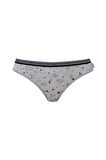 U.S. POLO ASSN. - Kadın Pembe - Gri Melanj - Lacivert 3 lü Slip 
