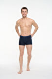 Erkek Sax - Baskılı - Lacivert 3 lü Boxer