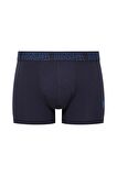 U.S. POLO ASSN. Erkek Bordo-Lacivert-Siyah 3 lü Boxer 