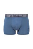 U.S. POLO ASSN. Erkek İndigo-Lacivert-Baskılı 3 lü Boxer 