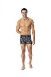 U.S. POLO ASSN. Erkek Lacivert-Saks-Baskılı 3 lü Boxer 