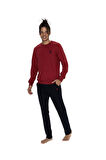 U.S. Polo Assn. Erkek Bordo Pijama Takım 18847 