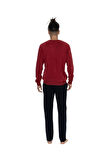 U.S. Polo Assn. Erkek Bordo Pijama Takım 18847 