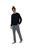 U.S. Polo Assn. Erkek Lacivert Pijama Takım 18847 