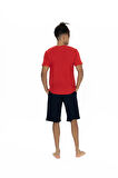 U.S. Polo Assn. Erkek Kırmızı Şort Takım 