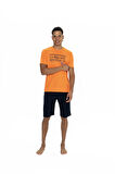 U.S. Polo Assn. Erkek Turuncu Şort Takım 