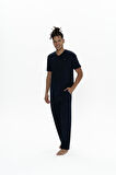 U.S. Polo Assn. Erkek Lacivert Pijama Takım 