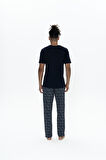 U.S. Polo Assn. Erkek Lacivert 3 Lü Pijama Takım 
