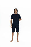 U.S. Polo Assn. Erkek Lacivert 3 Lü Pijama Takım 