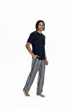 U.S. Polo Assn. Erkek Lacivert 3 Lü Pijama Takım 