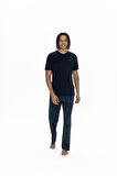 U.S. Polo Assn. Erkek Lacivert 3 Lü Pijama Takım 