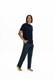 U.S. Polo Assn. Erkek Lacivert 3 Lü Pijama Takım 