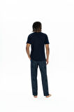 U.S. Polo Assn. Erkek Lacivert 3 Lü Pijama Takım 
