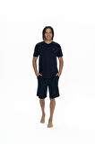 U.S. Polo Assn. Erkek Lacivert 3 Lü Pijama Takım 