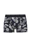 U.S. Polo Assn.  Erkek 200 Lacivert- Gri Melanj-Lacivert 3 lü Boxer 