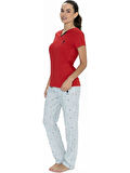 U.S. Polo Assn Kadın Patlı Pijama Takımı 20060 