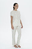 U.S POLO 20082 Kadın KISAKOL  PİJAMA TAKIMI