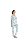 U.S. Polo Assn. Kadın Mavi Pijama Takım 20087 