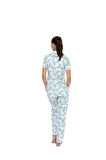 U.S. Polo Assn. Kadın Mavi Pijama Takım 20087 