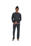 U.S. Polo Assn. Erkek Antrasit Melanj Pijama Takım 18922 