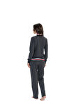 U.S. Polo Assn. Kadın Antrasit Melanj Pijama Takım 20112 