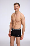  Erkek Siyah 3 lü Boxer 