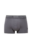 U.S. Polo Assn. Erkek Siyah - Antrasit - Baskılı 3 lü Boxer 