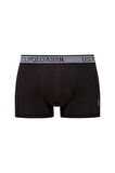 U.S. Polo Assn. Erkek Siyah - Antrasit - Baskılı 3 lü Boxer 