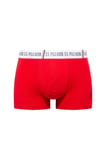 U.S. Polo Assn. 80651 Kırmızı - Lacivert -  Beyaz 3 lü Boxer 