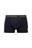 U.S. Polo Assn. Erkek  201 Lacivert - Lacivert - Lacivert 3 lü Boxer 