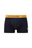 U.S. Polo Assn. Erkek  201 Lacivert - Lacivert - Lacivert 3 lü Boxer 