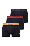 U.S. Polo Assn. Erkek  201 Lacivert - Lacivert - Lacivert 3 lü Boxer 