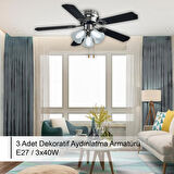 RBT425 BLK AVİZELİ TAVAN VANTİLATÖRÜ