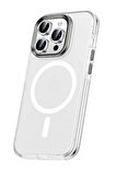 iPhone 15 Pro Kılıf Airbagli Magsafe Wireless Şarj Özellikli Klaptika Kapak