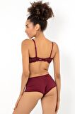 Miorre Push-Up Dolgulu Dantel Detaylı Straplez Sütyen Takım
