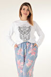 Miorre Çiçekli Kadın Pijama Takımı