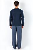 DoReMi Prussian Blue Erkek Pijama Takımı