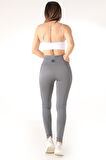 Mio Studio Gym Yüksek Bel Seamless Desenli Tayt