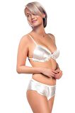 Miorre Dolgusuz Saten Bralet Takım