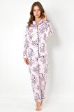 DoReMi Cherry Rot Uzun Kollu Bayan Pijama Takımı