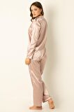 DoReMi Uzun Kollu Saten Pijama Takımı