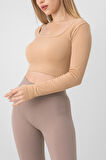 DoReMi Seamless Straplez Uzun Kollu Fitilli Büstiyer