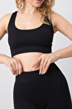 DoReMi Seamless Fitilli Çapraz Kalın Askılı Spor Sütyen
