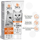 Vet's Plus Multivitamin 100 gr Kediler için Bağışıklık Sistemi Destekleyici Malt Macun